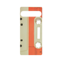 プレミアムパネル［ RETORO CASSETTE TAPE - Opacity White ］