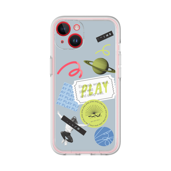 プレミアムパネル［ Playful sticker - Dusty Blue ］