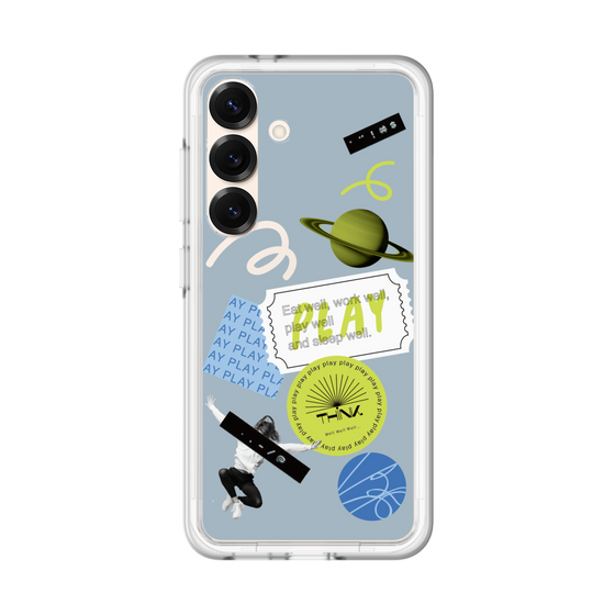 プレミアムパネル［ Playful sticker - Dusty Blue ］
