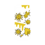 プレミアムパネル［ PAINTING SMILE Yellow ］