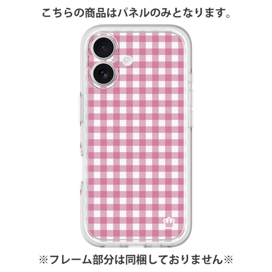 プレミアムパネル［ Checkered Pink - ギンガムチェック ピンク ］