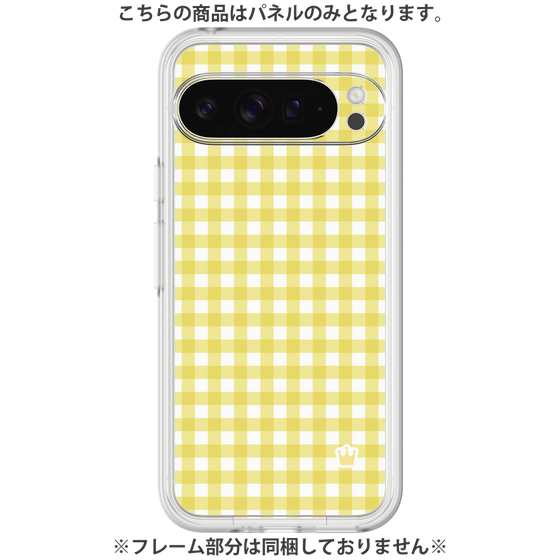 プレミアムパネル［ Checkered Yellow - ギンガムチェック イエロー ］