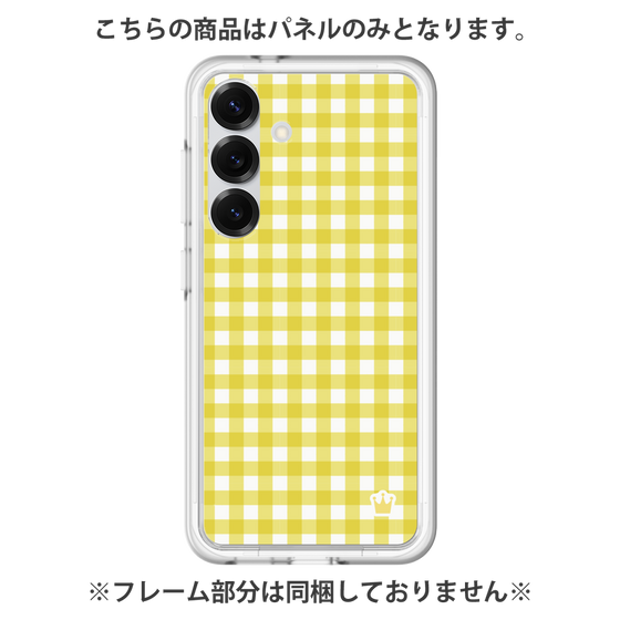 プレミアムパネル［ Checkered Yellow - ギンガムチェック イエロー ］