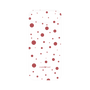 プレミアムパネル［ Dippin dots Red - ディッピンドッツ レッド ］