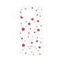 プレミアムパネル［ Dippin dots Red - ディッピンドッツ レッド ］