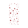プレミアムパネル［ Dippin dots Red - ディッピンドッツ レッド ］