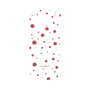 プレミアムパネル［ Dippin dots Red - ディッピンドッツ レッド ］