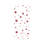 プレミアムパネル［ Dippin dots Red - ディッピンドッツ レッド ］