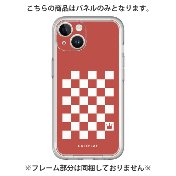 プレミアムパネル［ Racing checkered flag Red - レーシングチェッカーフラッグ レッド ］