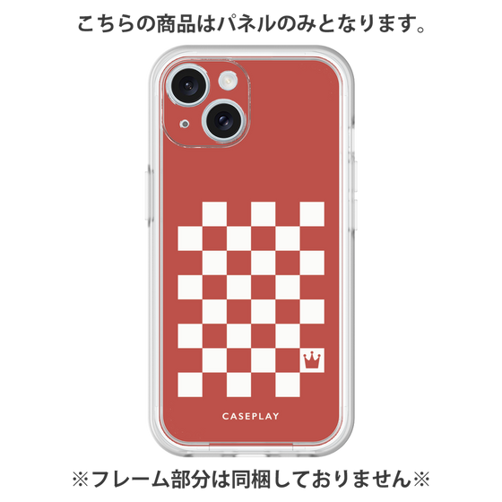 プレミアムパネル［ Racing checkered flag Red - レーシングチェッカーフラッグ レッド ］