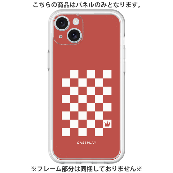 プレミアムパネル［ Racing checkered flag Red - レーシングチェッカーフラッグ レッド ］