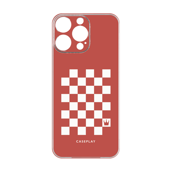 プレミアムパネル［ Racing checkered flag Red - レーシングチェッカーフラッグ レッド ］