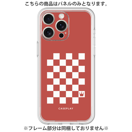 プレミアムパネル［ Racing checkered flag Red - レーシングチェッカーフラッグ レッド ］
