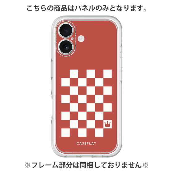 プレミアムパネル［ Racing checkered flag Red - レーシングチェッカーフラッグ レッド ］