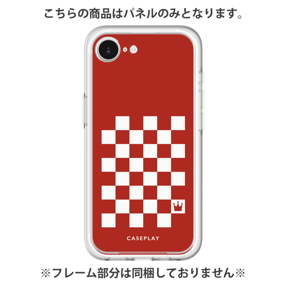 プレミアムパネル［ Racing checkered flag Red - レーシングチェッカーフラッグ レッド ］