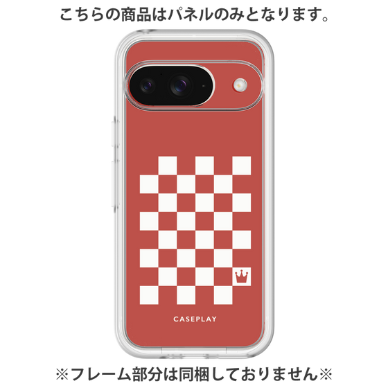 プレミアムパネル［ Racing checkered flag Red - レーシングチェッカーフラッグ レッド ］