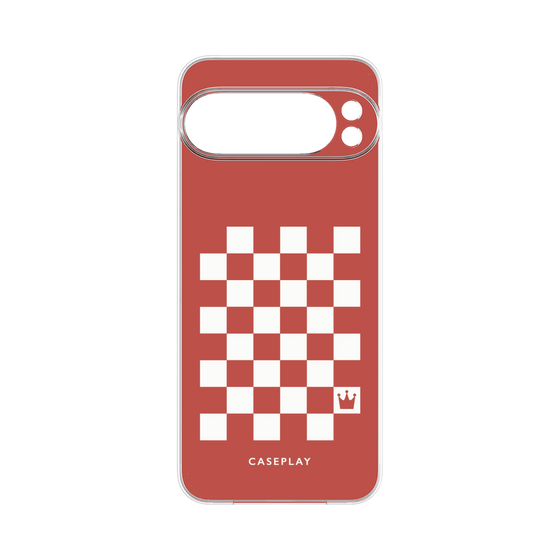 プレミアムパネル［ Racing checkered flag Red - レーシングチェッカーフラッグ レッド ］