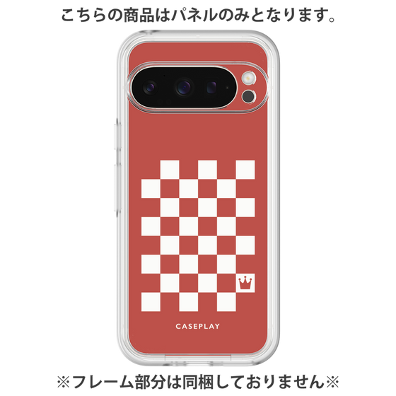 プレミアムパネル［ Racing checkered flag Red - レーシングチェッカーフラッグ レッド ］