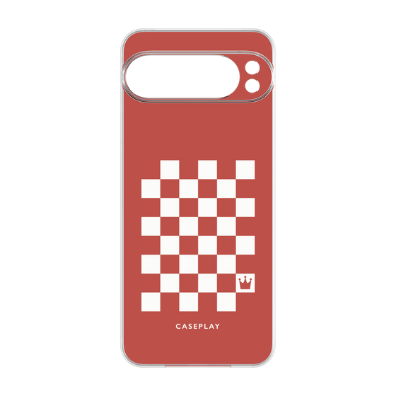 プレミアムパネル［ Racing checkered flag Red - レーシングチェッカーフラッグ レッド ］
