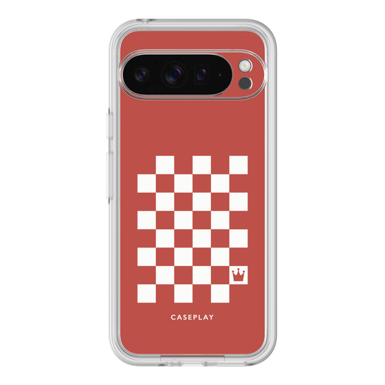 プレミアムパネル［ Racing checkered flag Red - レーシングチェッカーフラッグ レッド ］
