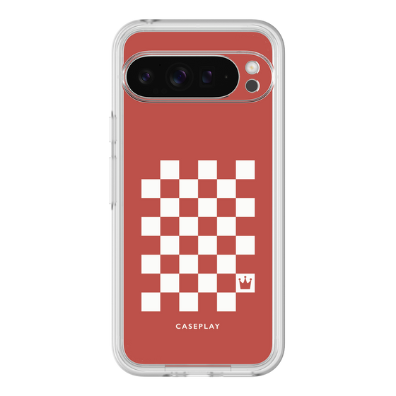 プレミアムパネル［ Racing checkered flag Red - レーシングチェッカーフラッグ レッド ］