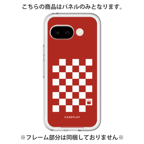 プレミアムパネル［ Racing checkered flag Red - レーシングチェッカーフラッグ レッド ］