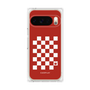 プレミアムパネル［ Racing checkered flag Red - レーシングチェッカーフラッグ レッド ］