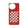 プレミアムパネル［ Racing checkered flag Red - レーシングチェッカーフラッグ レッド ］