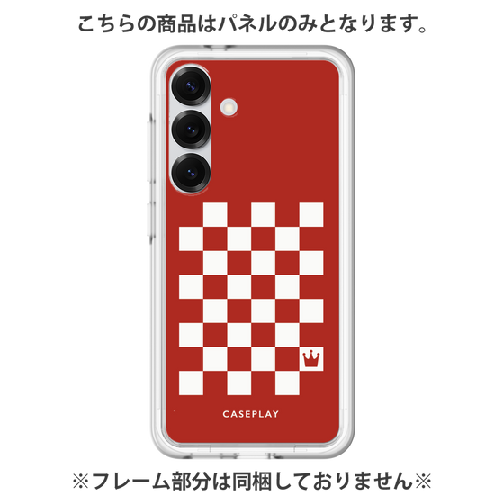 プレミアムパネル［ Racing checkered flag Red - レーシングチェッカーフラッグ レッド ］