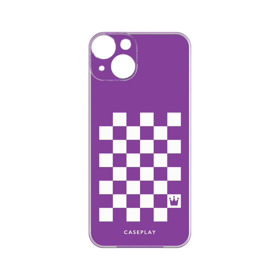プレミアムパネル［ Racing checkered flag Purple - レーシングチェッカーフラッグ パープル ］