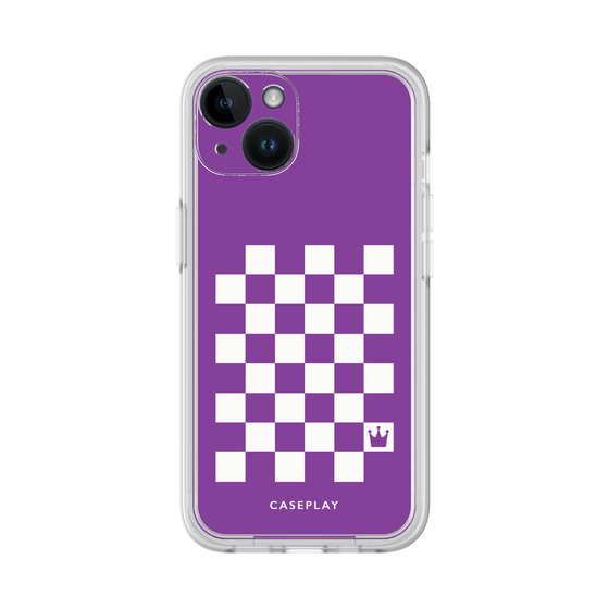 プレミアムパネル［ Racing checkered flag Purple - レーシングチェッカーフラッグ パープル ］