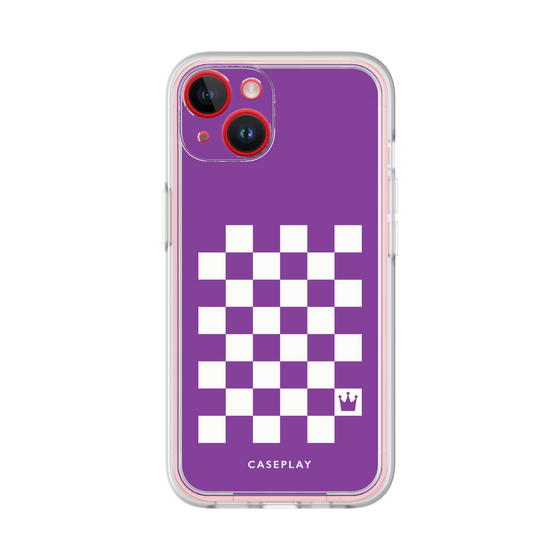 プレミアムパネル［ Racing checkered flag Purple - レーシングチェッカーフラッグ パープル ］