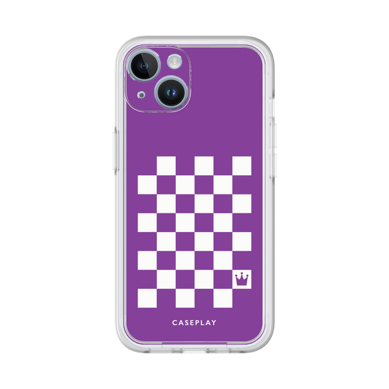 プレミアムパネル［ Racing checkered flag Purple - レーシングチェッカーフラッグ パープル ］