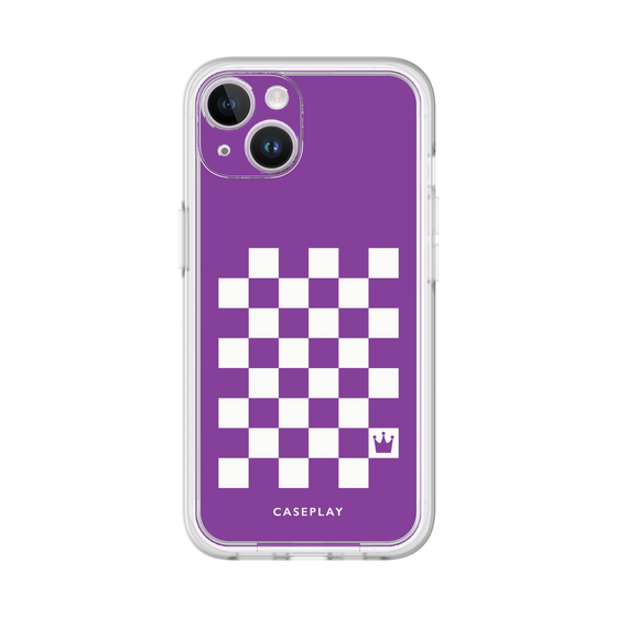 プレミアムパネル［ Racing checkered flag Purple - レーシングチェッカーフラッグ パープル ］
