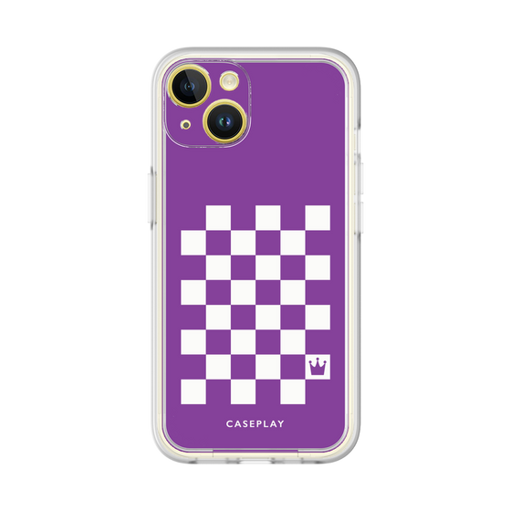 プレミアムパネル［ Racing checkered flag Purple - レーシングチェッカーフラッグ パープル ］