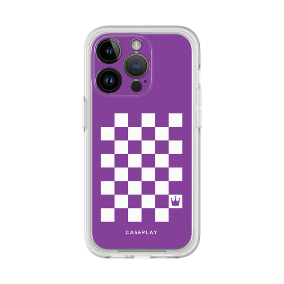 プレミアムパネル［ Racing checkered flag Purple - レーシングチェッカーフラッグ パープル ］