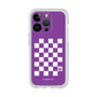 プレミアムパネル［ Racing checkered flag Purple - レーシングチェッカーフラッグ パープル ］
