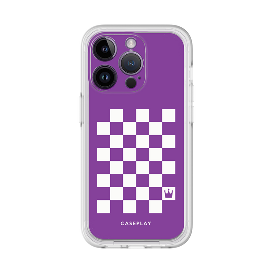 プレミアムパネル［ Racing checkered flag Purple - レーシングチェッカーフラッグ パープル ］