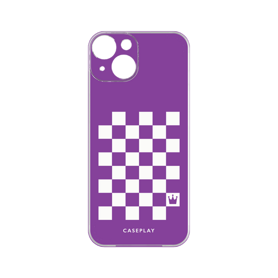 プレミアムパネル［ Racing checkered flag Purple - レーシングチェッカーフラッグ パープル ］