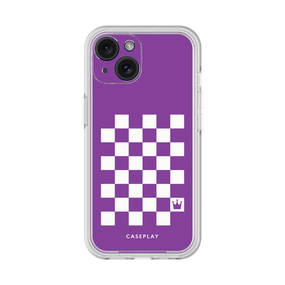 プレミアムパネル［ Racing checkered flag Purple - レーシングチェッカーフラッグ パープル ］