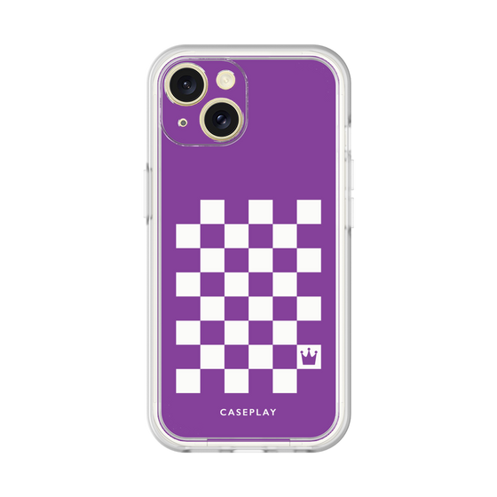 プレミアムパネル［ Racing checkered flag Purple - レーシングチェッカーフラッグ パープル ］