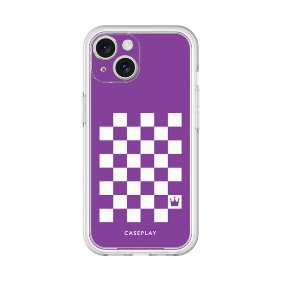 プレミアムパネル［ Racing checkered flag Purple - レーシングチェッカーフラッグ パープル ］
