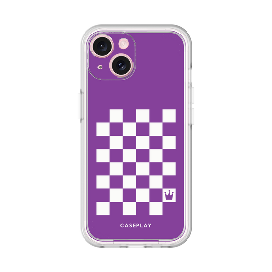 プレミアムパネル［ Racing checkered flag Purple - レーシングチェッカーフラッグ パープル ］