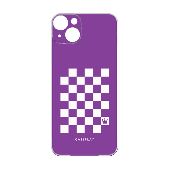 プレミアムパネル［ Racing checkered flag Purple - レーシングチェッカーフラッグ パープル ］
