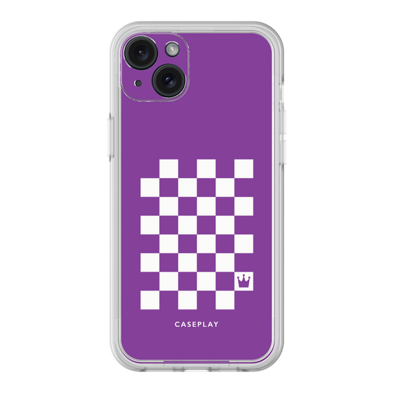プレミアムパネル［ Racing checkered flag Purple - レーシングチェッカーフラッグ パープル ］