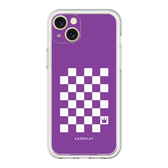 プレミアムパネル［ Racing checkered flag Purple - レーシングチェッカーフラッグ パープル ］