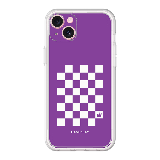 プレミアムパネル［ Racing checkered flag Purple - レーシングチェッカーフラッグ パープル ］