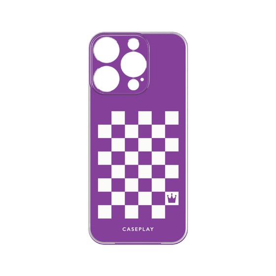 プレミアムパネル［ Racing checkered flag Purple - レーシングチェッカーフラッグ パープル ］