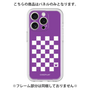 プレミアムパネル［ Racing checkered flag Purple - レーシングチェッカーフラッグ パープル ］