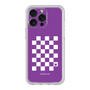 プレミアムパネル［ Racing checkered flag Purple - レーシングチェッカーフラッグ パープル ］
